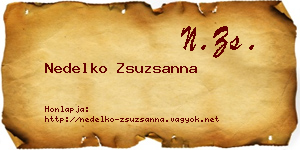 Nedelko Zsuzsanna névjegykártya